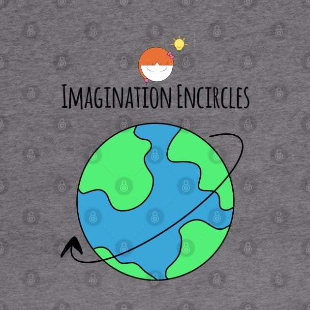 Imagination Encircles The World Girl by Wesolution Studios